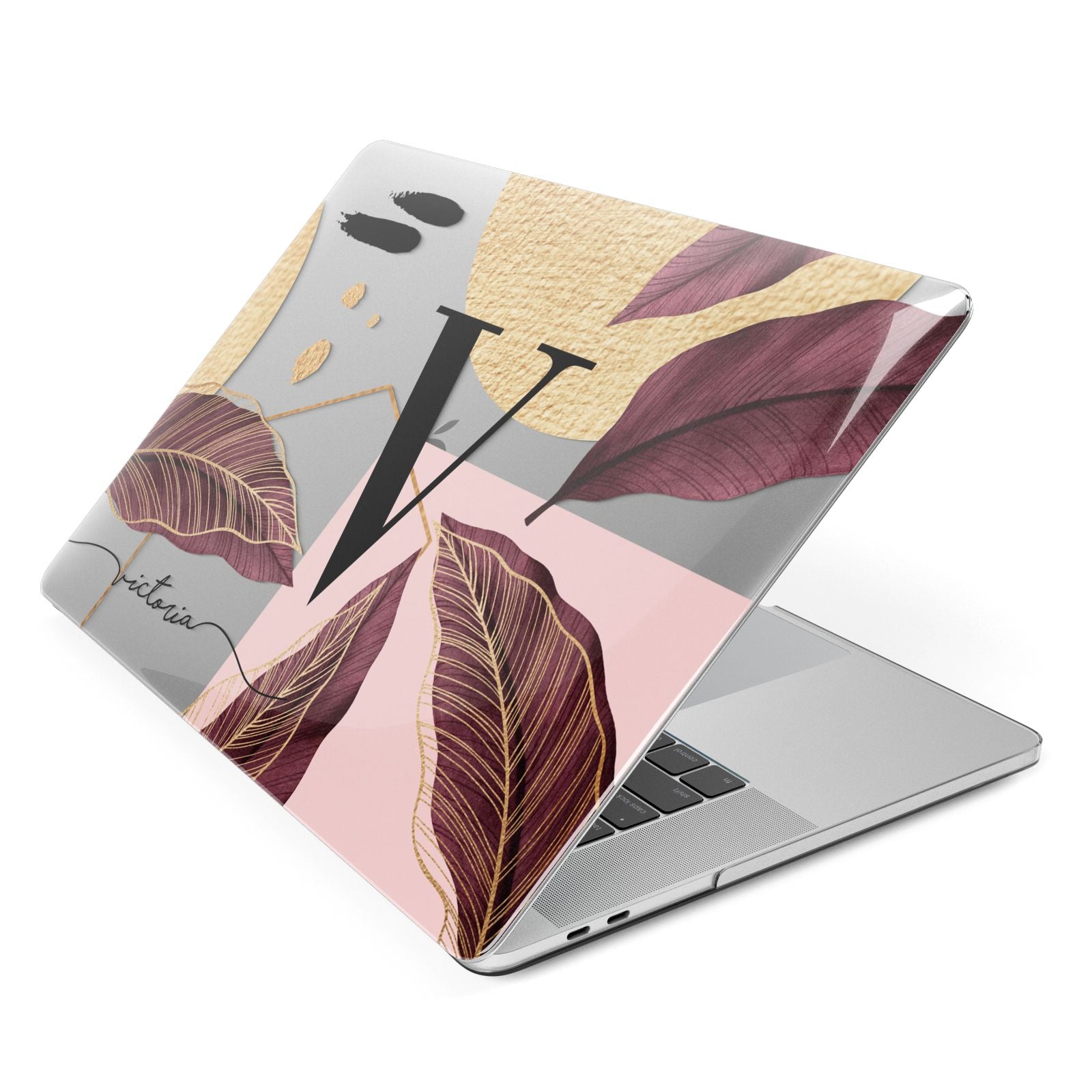 Monogram Tropical Leaves Apple MacBook Case Side View