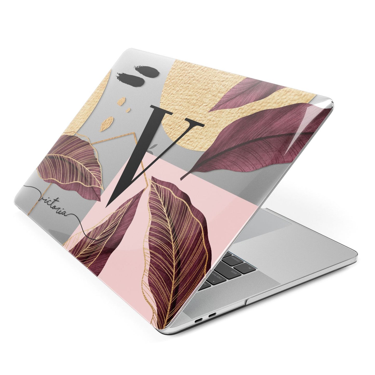 Monogram Tropical Leaves Apple MacBook Case Side View