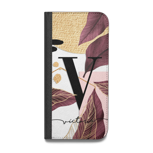 Monogram Tropical Leaves Vegan Leather Flip Samsung Case
