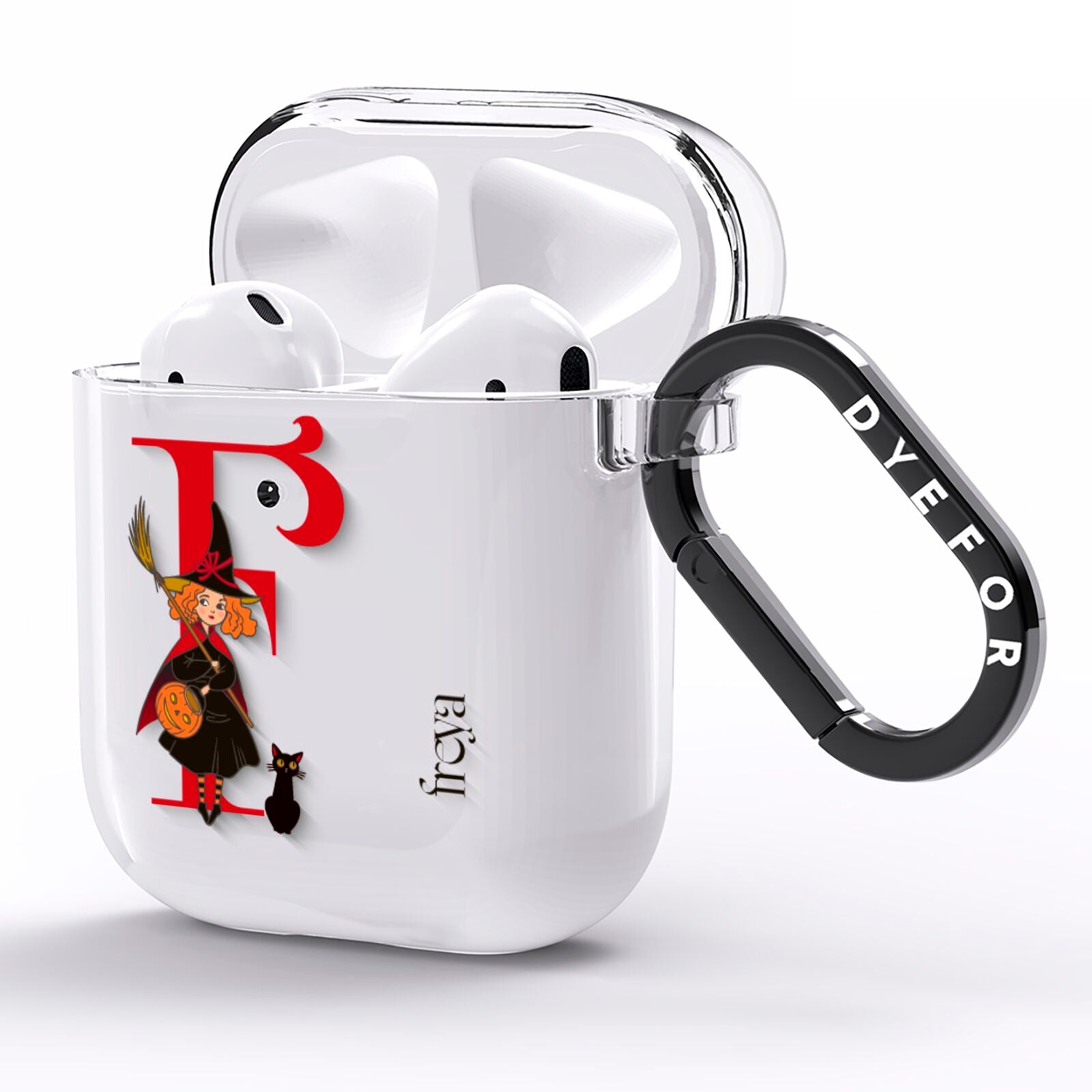 Monogram Witch AirPods Clear Case Side Image