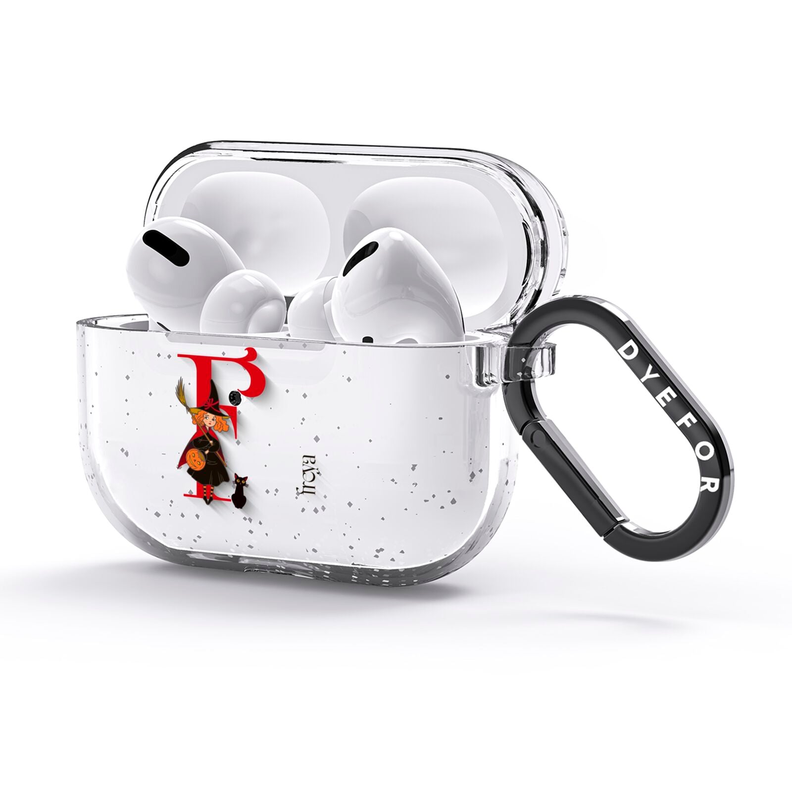Monogram Witch AirPods Glitter Case 3rd Gen Side Image