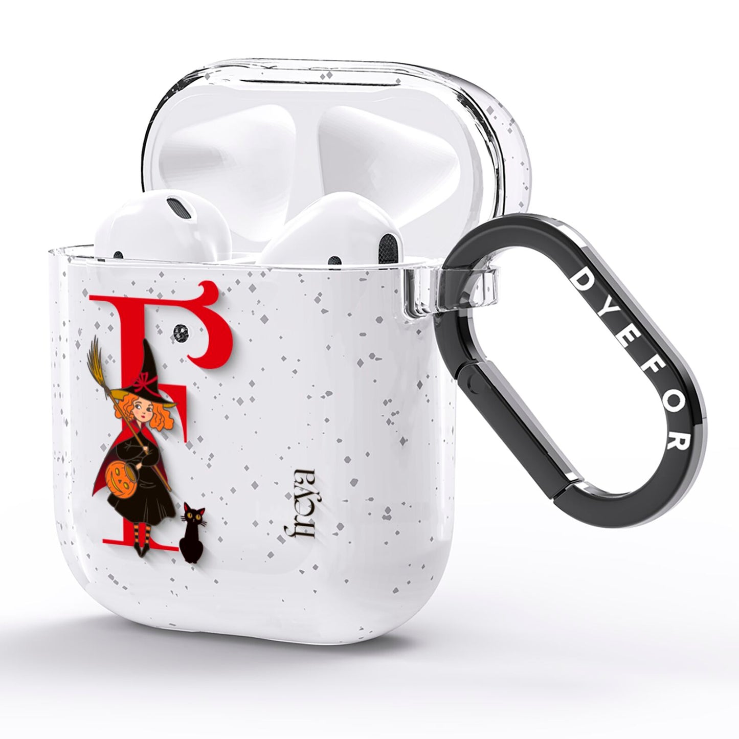 Monogram Witch AirPods Glitter Case Side Image