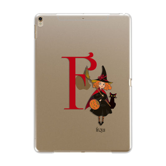 Monogram Witch Apple iPad Gold Case
