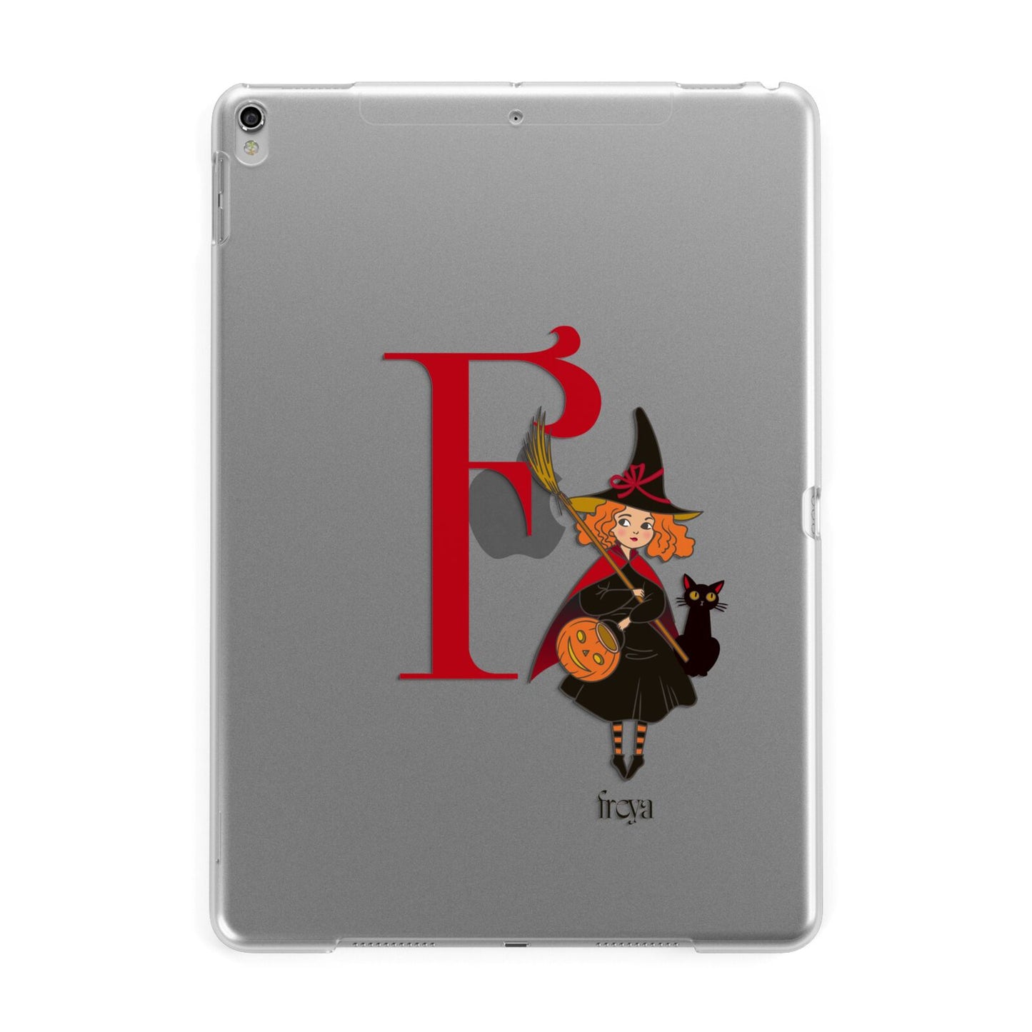 Monogram Witch Apple iPad Silver Case