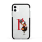 Monogram Witch Apple iPhone 11 in White with Black Impact Case