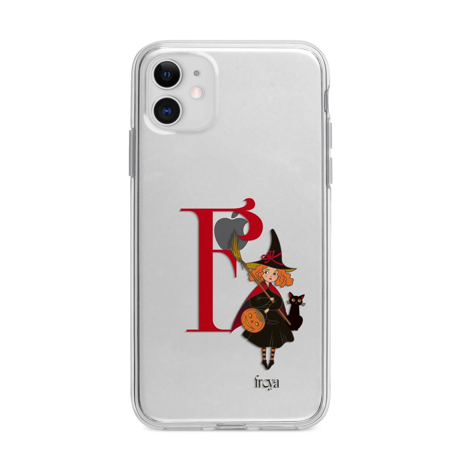 Monogram Witch Apple iPhone 11 in White with Bumper Case