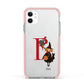Monogram Witch Apple iPhone 11 in White with Pink Impact Case