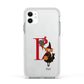 Monogram Witch Apple iPhone 11 in White with White Impact Case