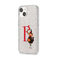 Monogram Witch iPhone 14 Glitter Tough Case Starlight Angled Image