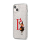 Monogram Witch iPhone 14 Plus Glitter Tough Case Starlight Angled Image