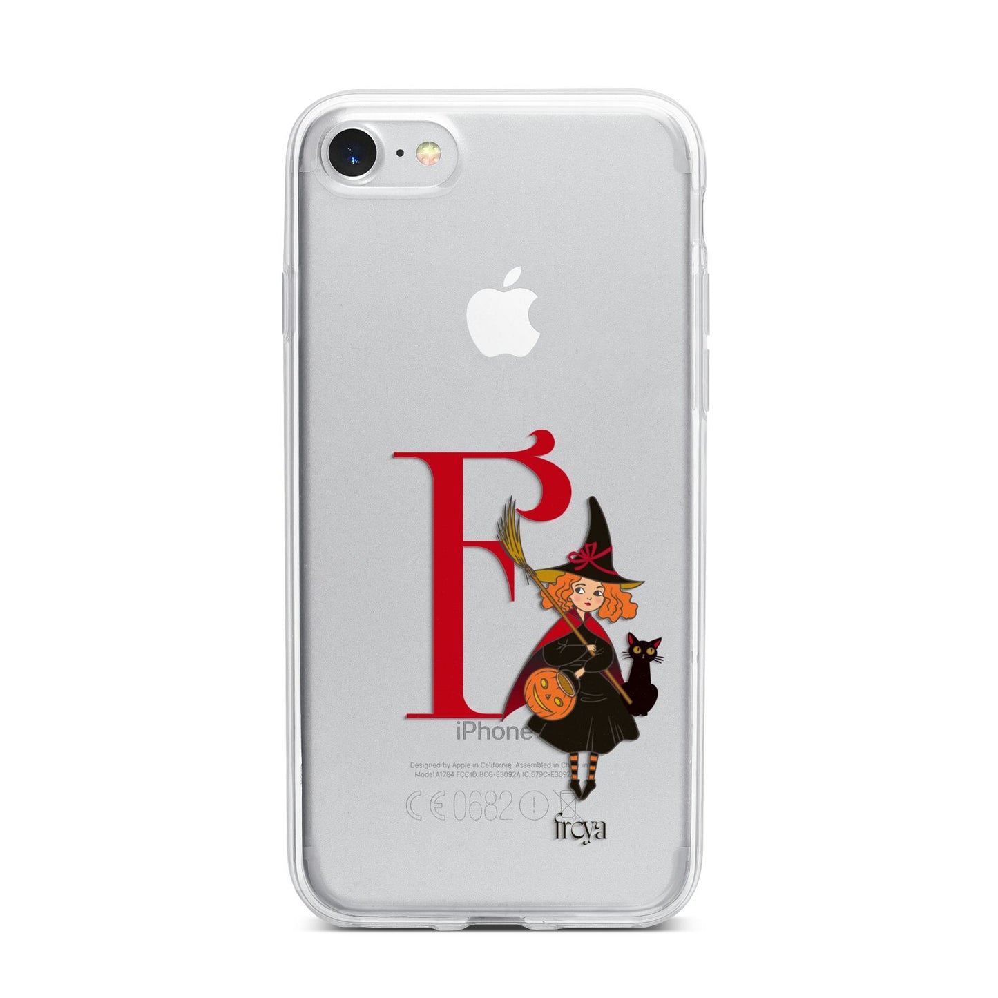 Monogram Witch iPhone 7 Bumper Case on Silver iPhone