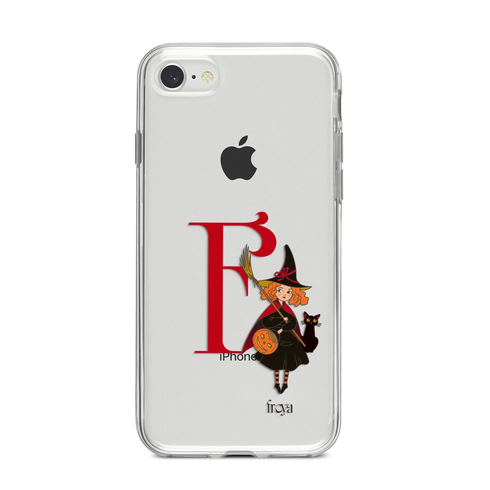 Monogram Witch iPhone 8 Bumper Case on Silver iPhone