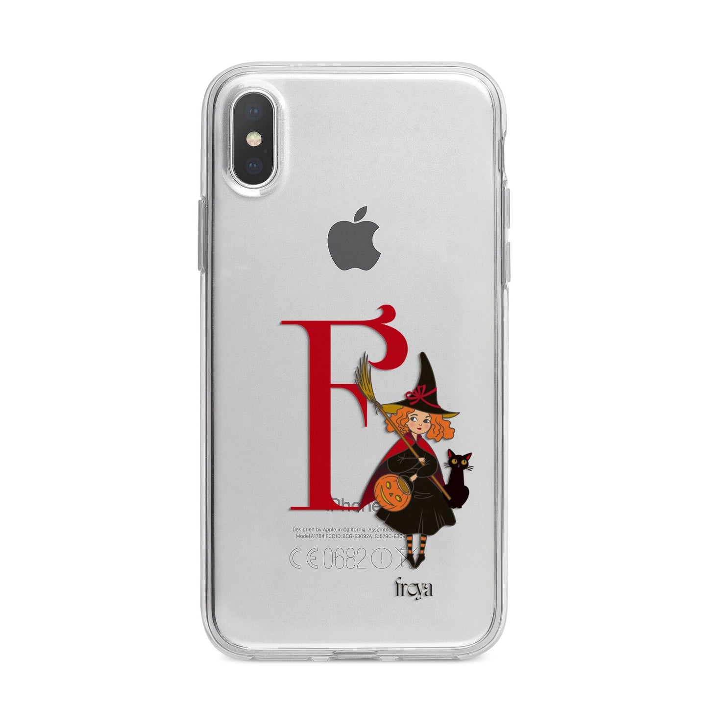 Monogram Witch iPhone X Bumper Case on Silver iPhone Alternative Image 1