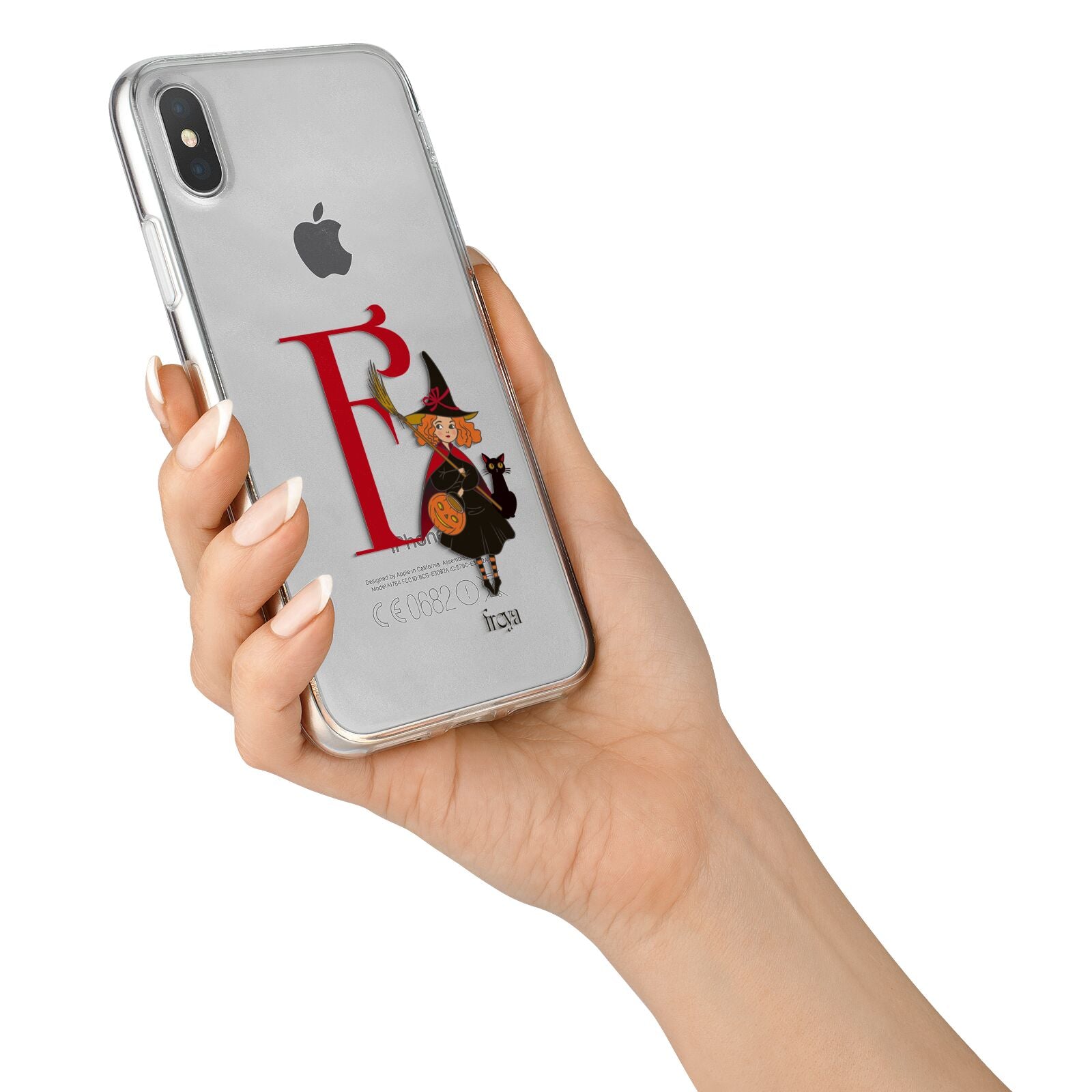 Monogram Witch iPhone X Bumper Case on Silver iPhone Alternative Image 2