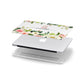 Monogrammed Floral Roses Apple MacBook Case in Detail