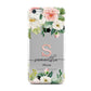 Monogrammed Floral Roses Apple iPhone 5c Case