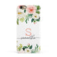 Monogrammed Floral Roses Apple iPhone 6 3D Snap Case