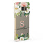 Monogrammed Floral Roses Samsung Galaxy Case Fourty Five Degrees