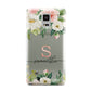 Monogrammed Floral Roses Samsung Galaxy Note 4 Case
