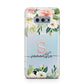 Monogrammed Floral Roses Samsung Galaxy S10E Case