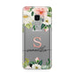 Monogrammed Floral Roses Samsung Galaxy S9 Case