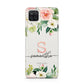 Monogrammed Floral Roses Samsung M12 Case