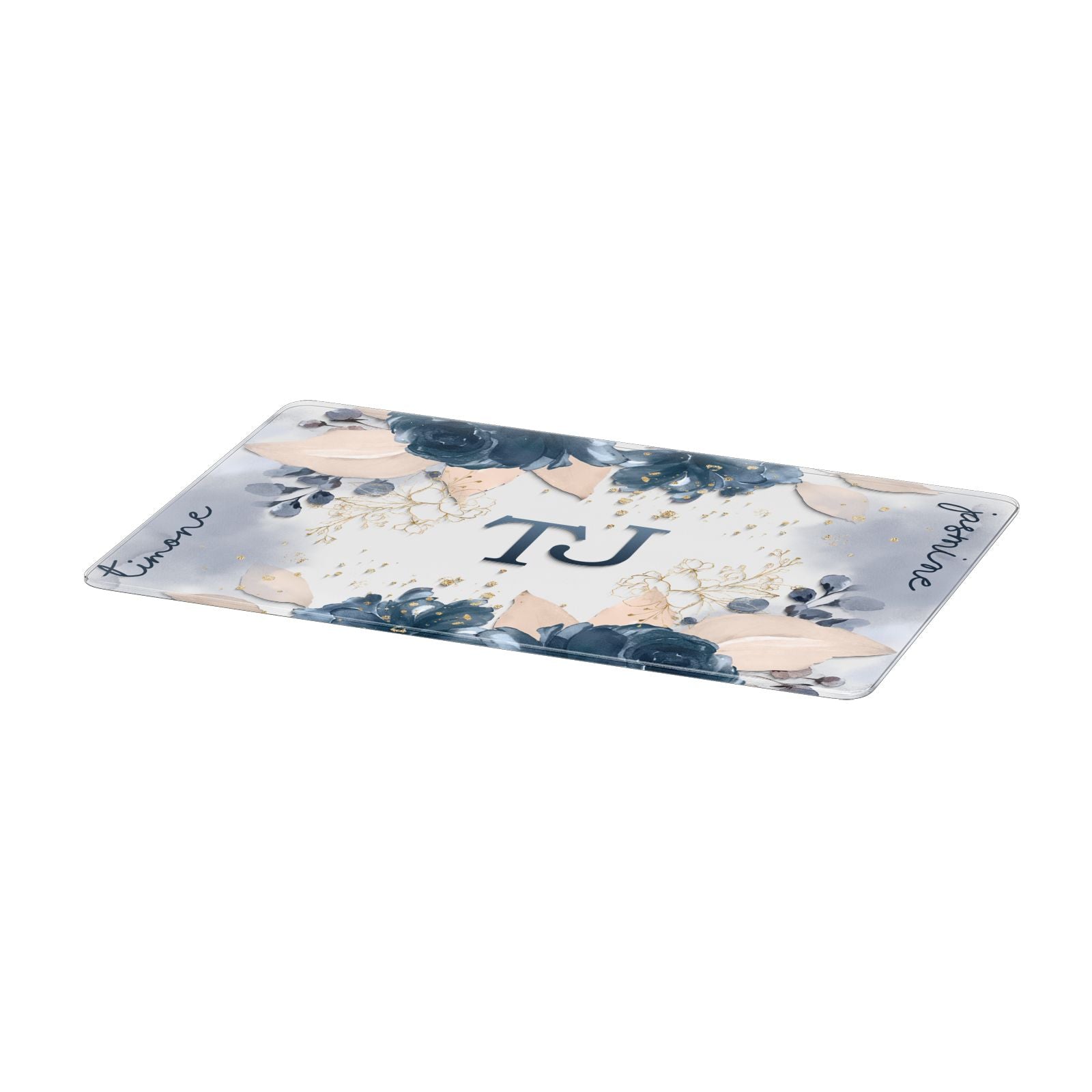 Monogrammed Florals Apple MacBook Case Only