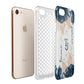 Monogrammed Florals Apple iPhone 7 8 3D Tough Case Expanded View