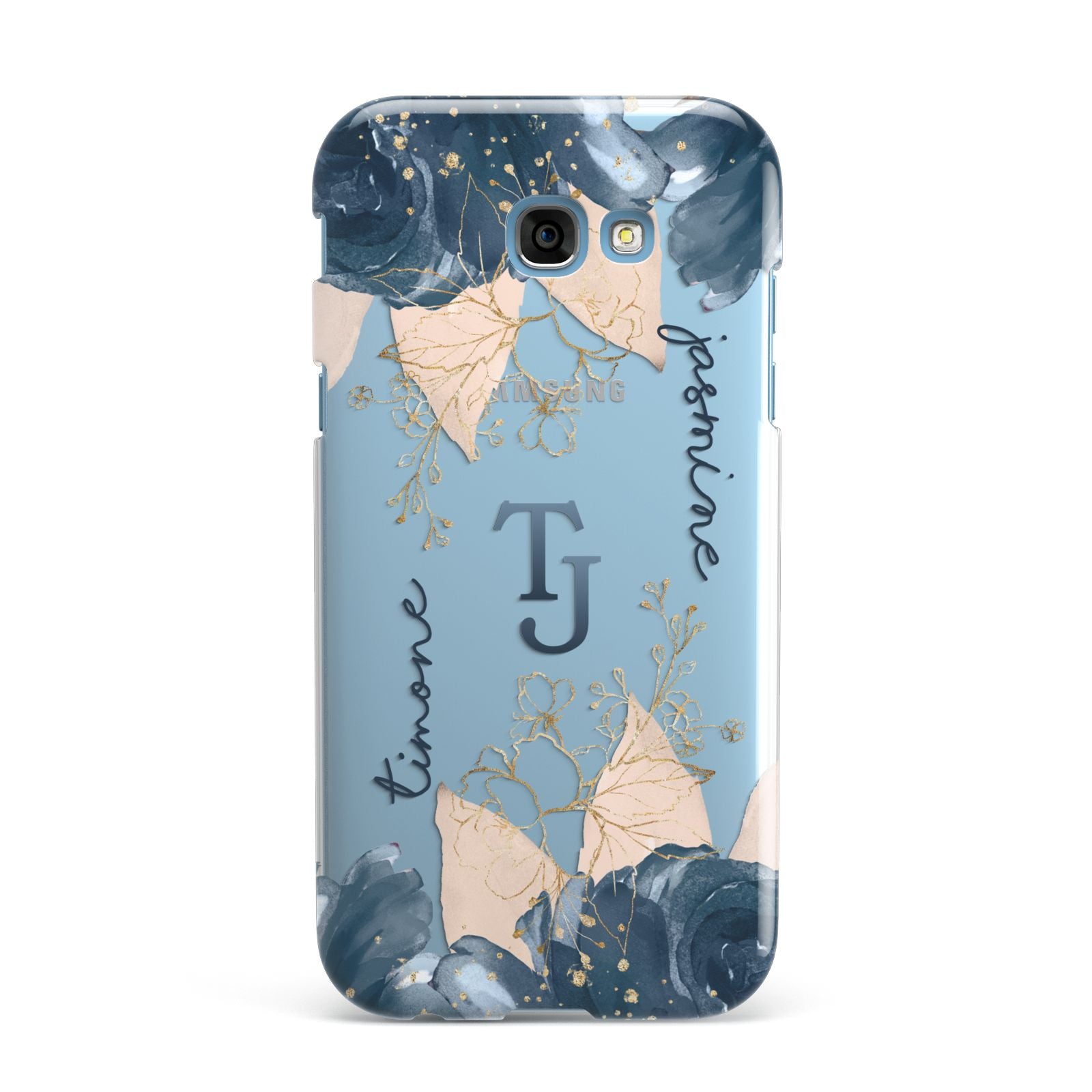 Monogrammed Florals Samsung Galaxy A7 2017 Case