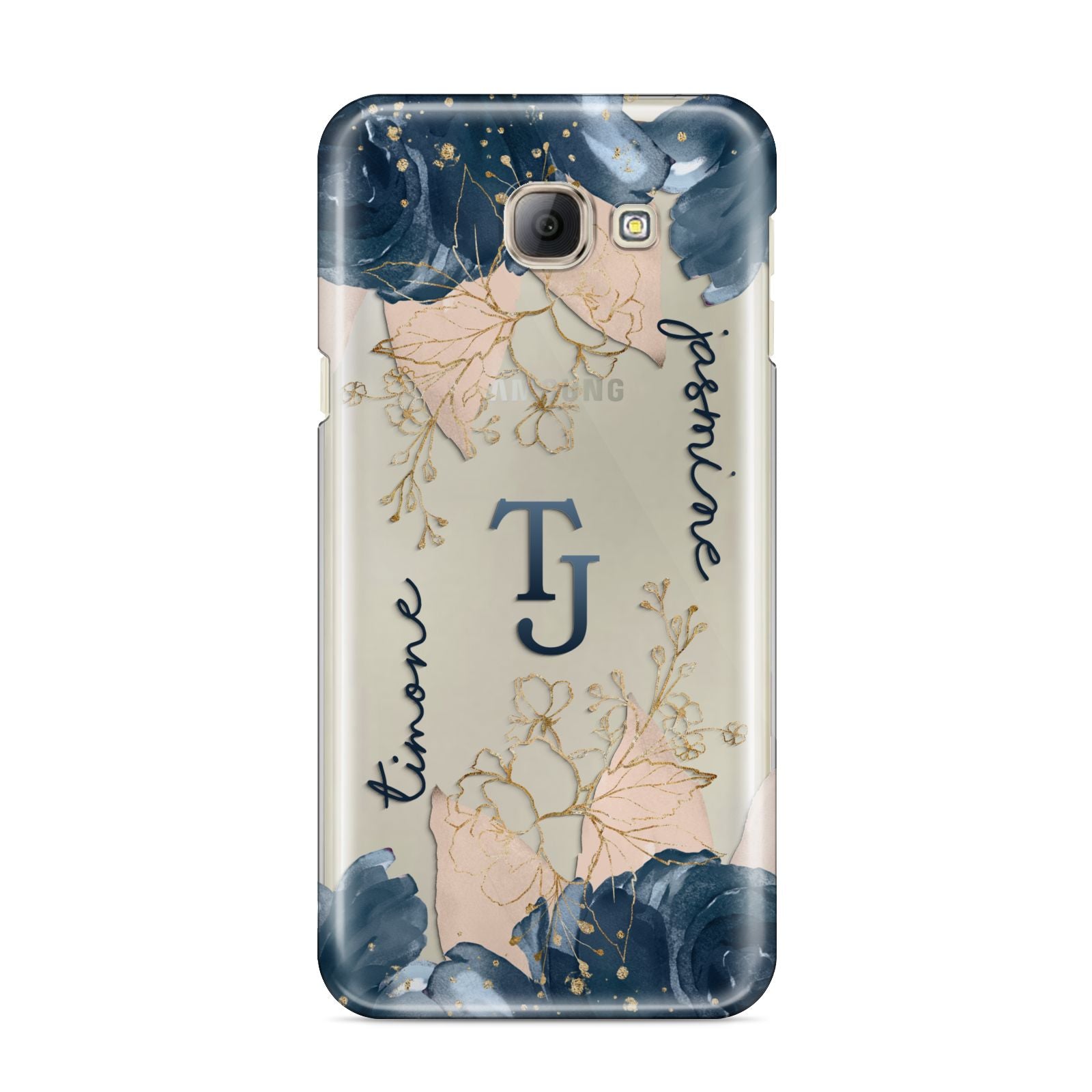 Monogrammed Florals Samsung Galaxy A8 2016 Case