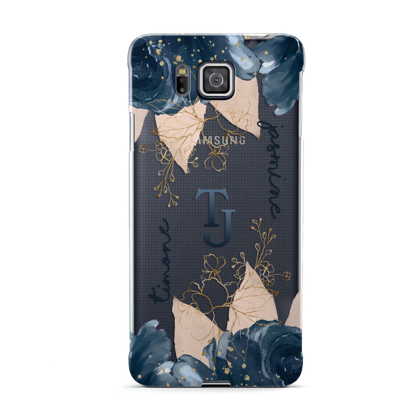 Monogrammed Florals Samsung Galaxy Alpha Case