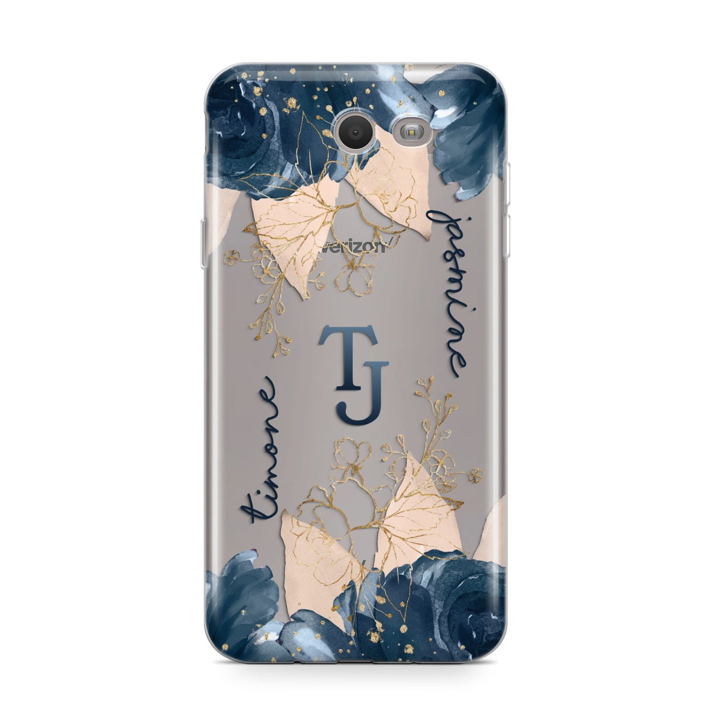 Monogrammed Florals Samsung Galaxy J7 2017 Case