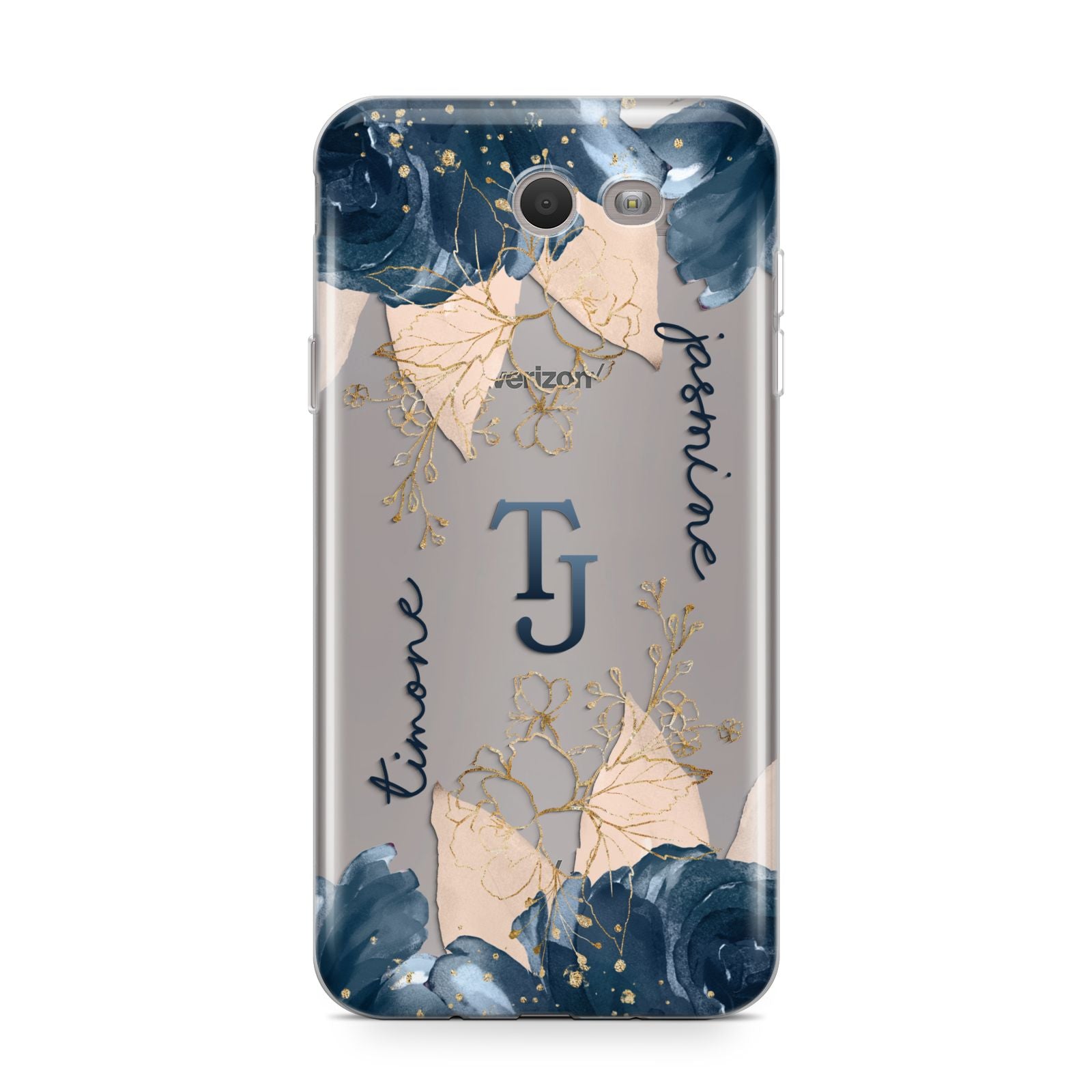 Monogrammed Florals Samsung Galaxy J7 2017 Case