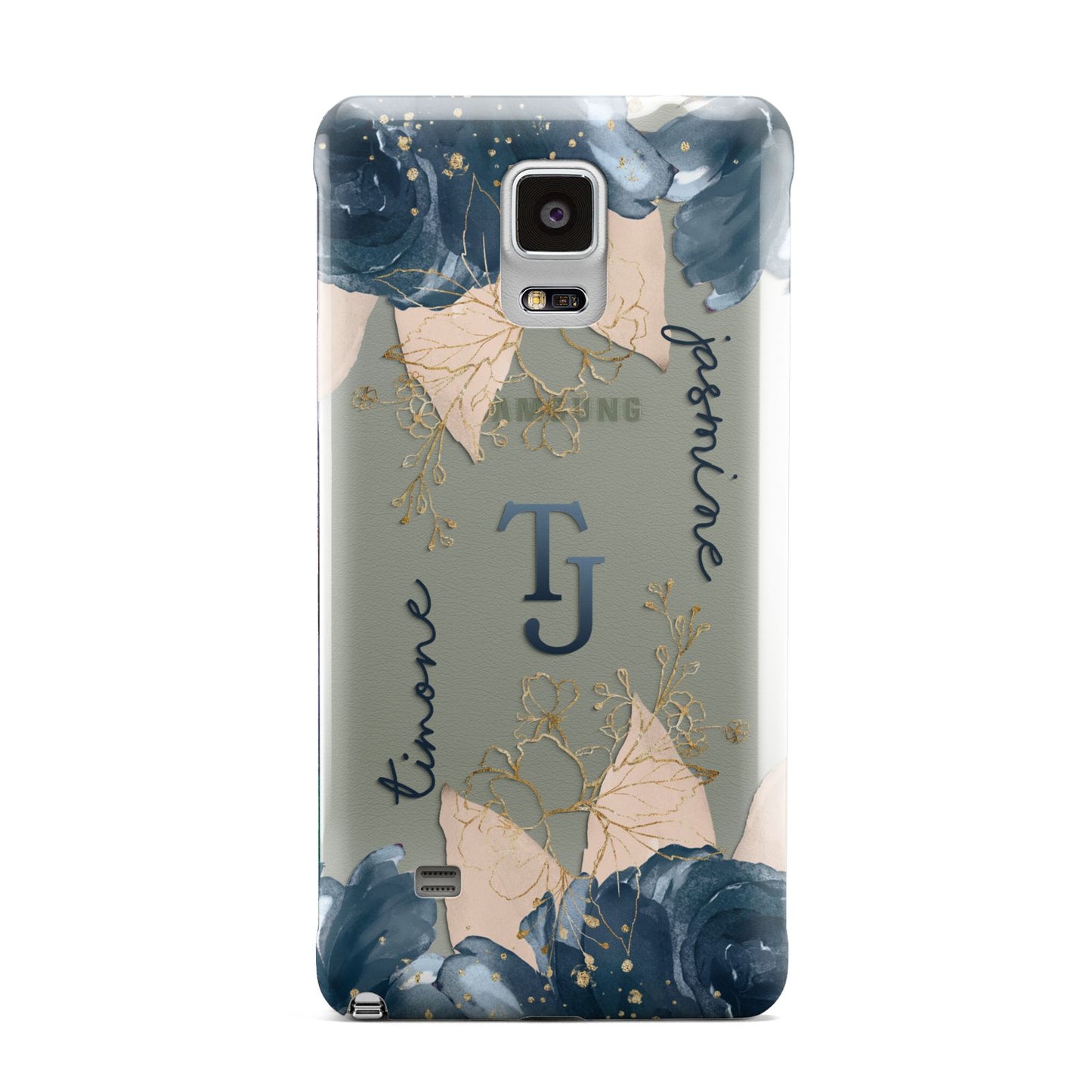Monogrammed Florals Samsung Galaxy Note 4 Case