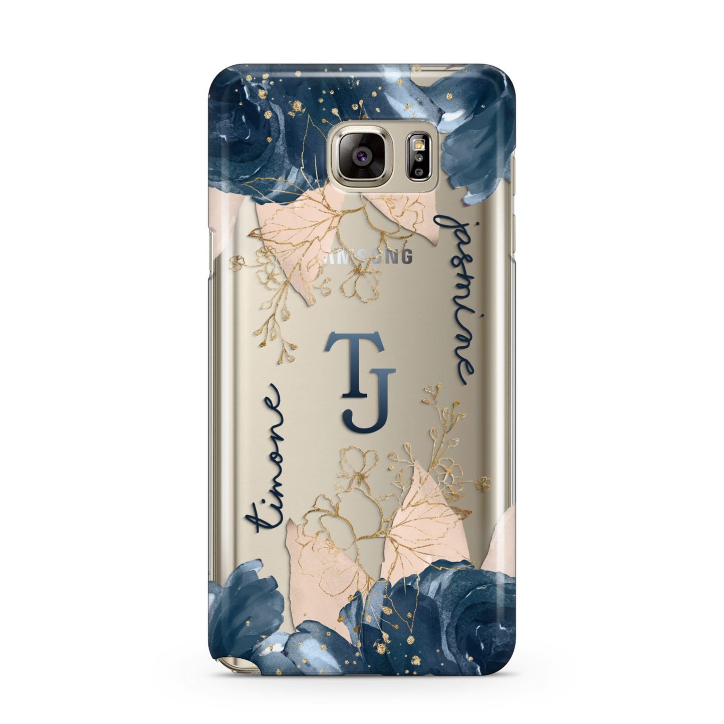 Monogrammed Florals Samsung Galaxy Note 5 Case