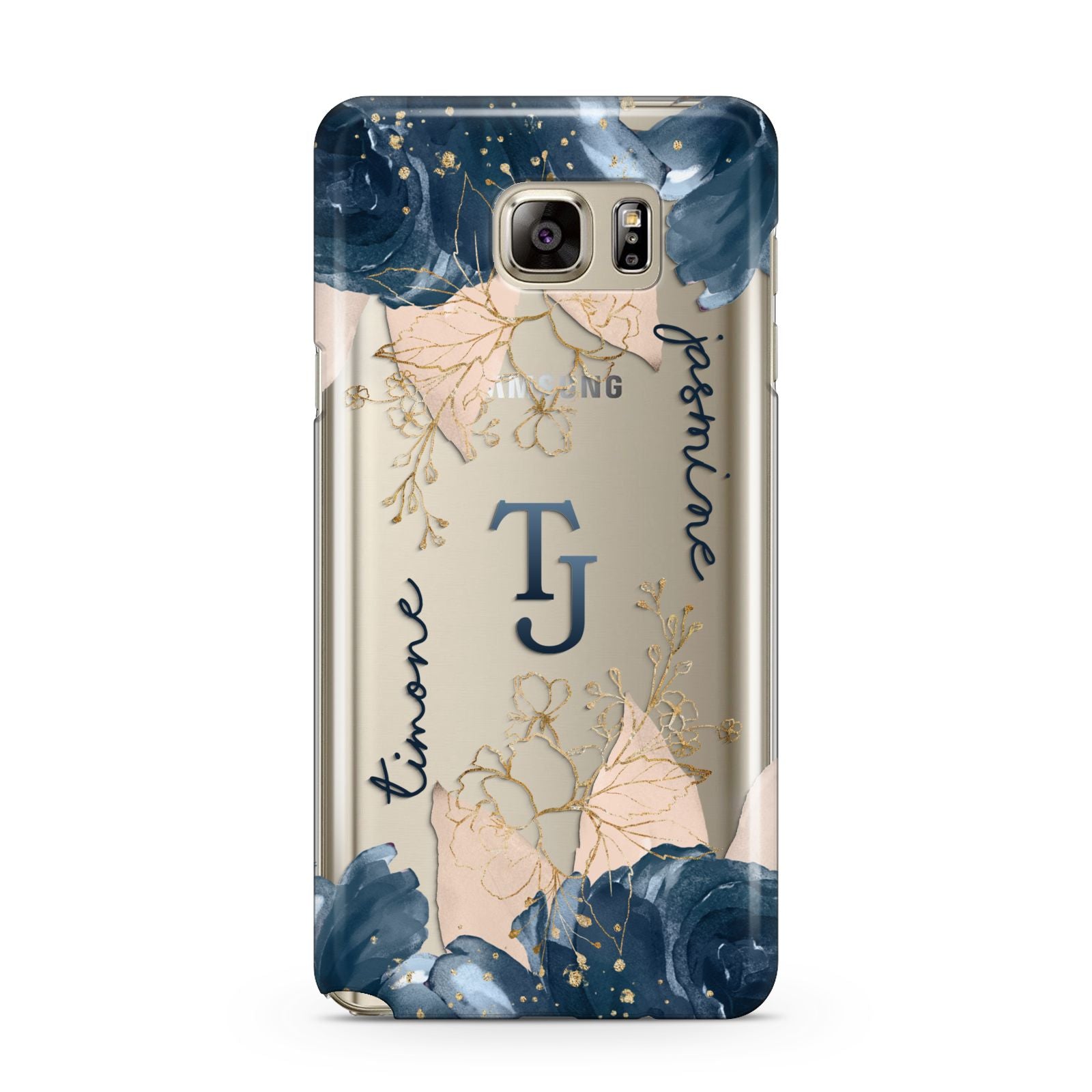 Monogrammed Florals Samsung Galaxy Note 5 Case