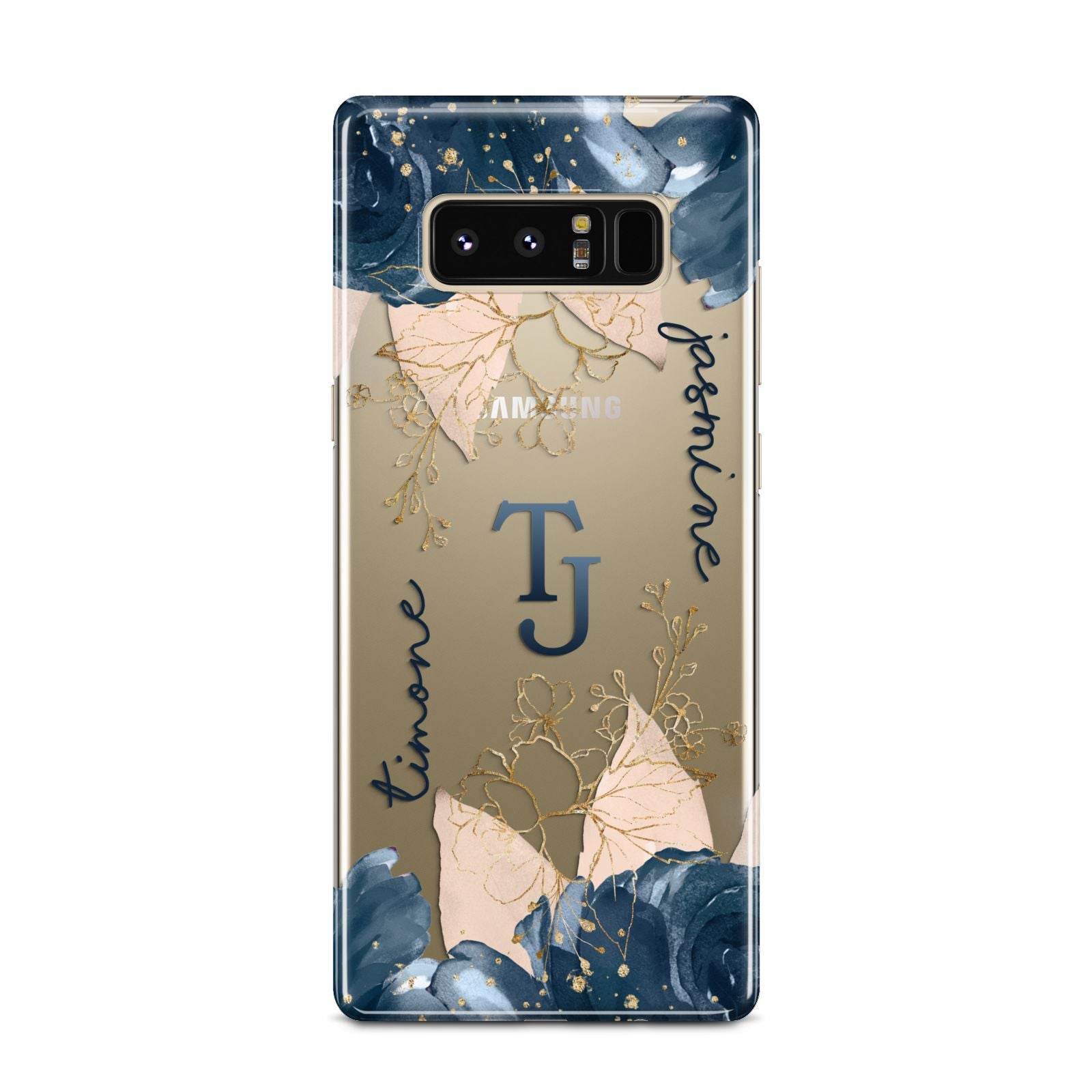 Monogrammed Florals Samsung Galaxy Note 8 Case