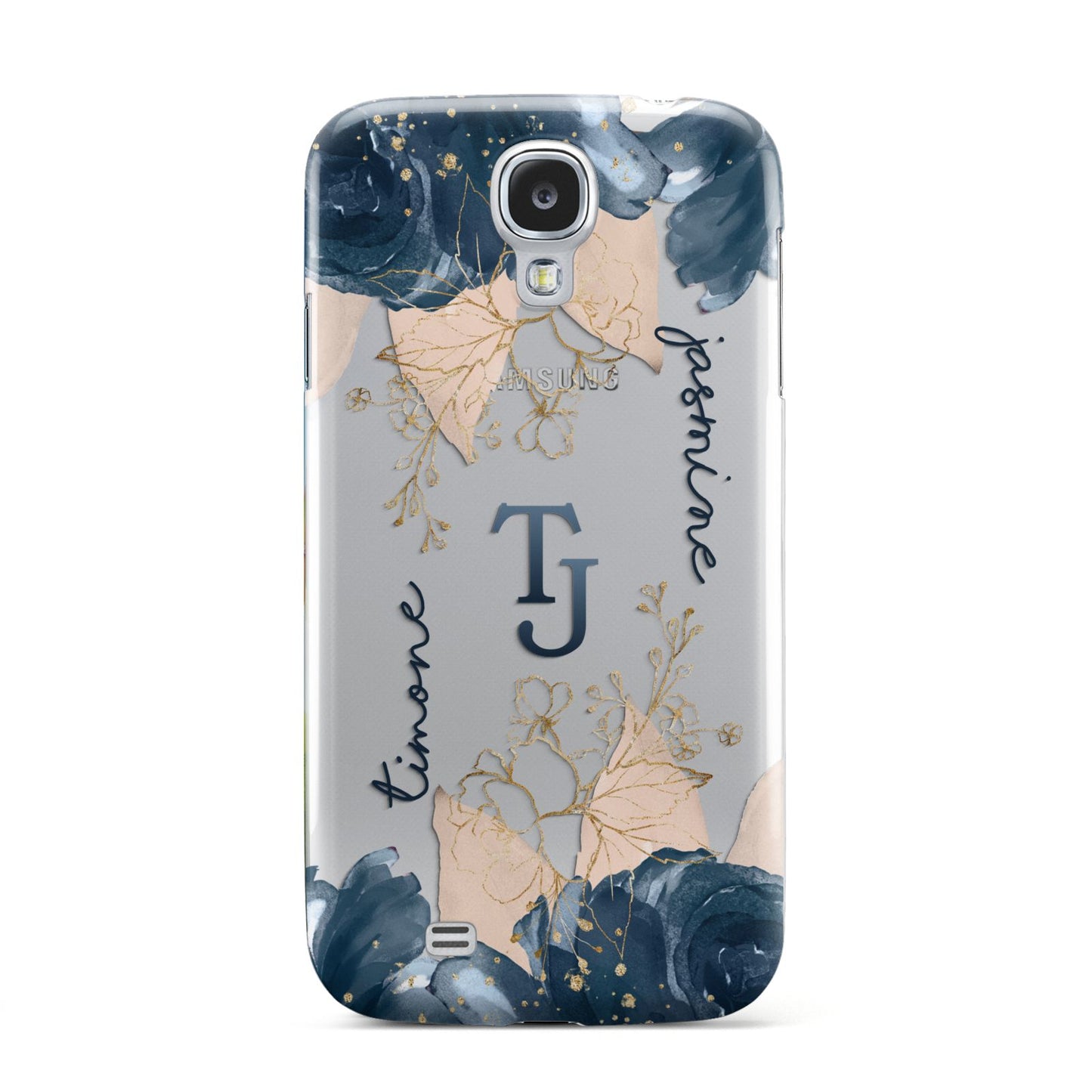 Monogrammed Florals Samsung Galaxy S4 Case