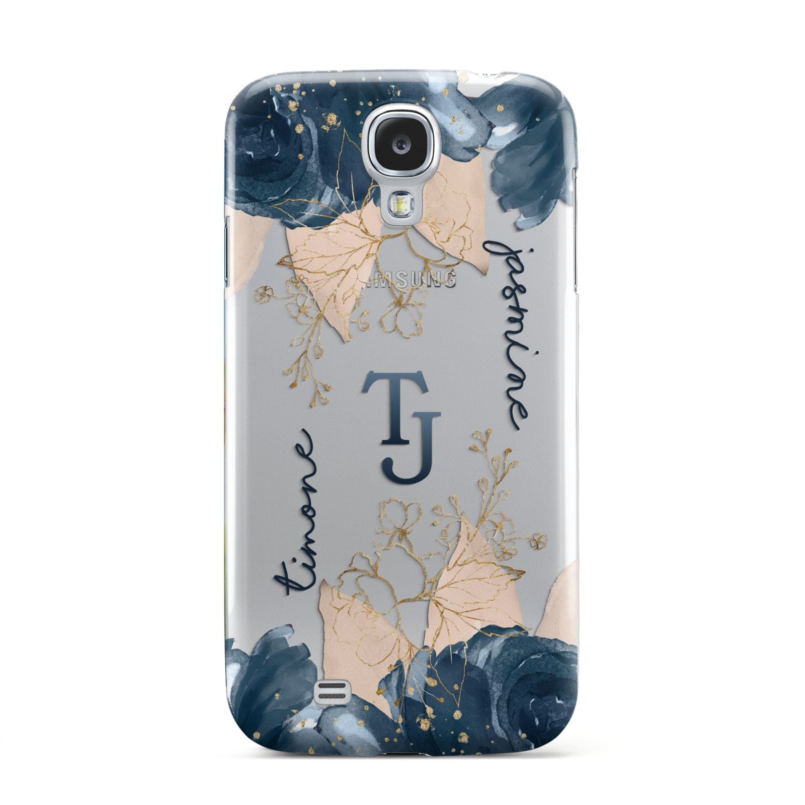 Monogrammed Florals Samsung Galaxy S4 Case