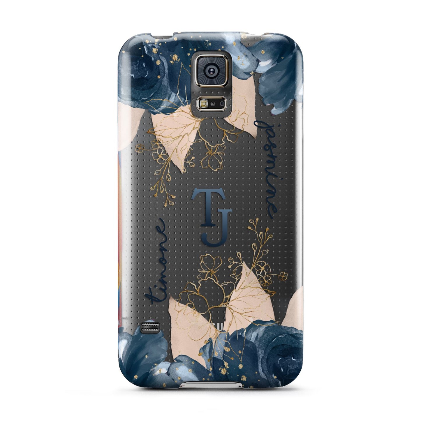 Monogrammed Florals Samsung Galaxy S5 Case