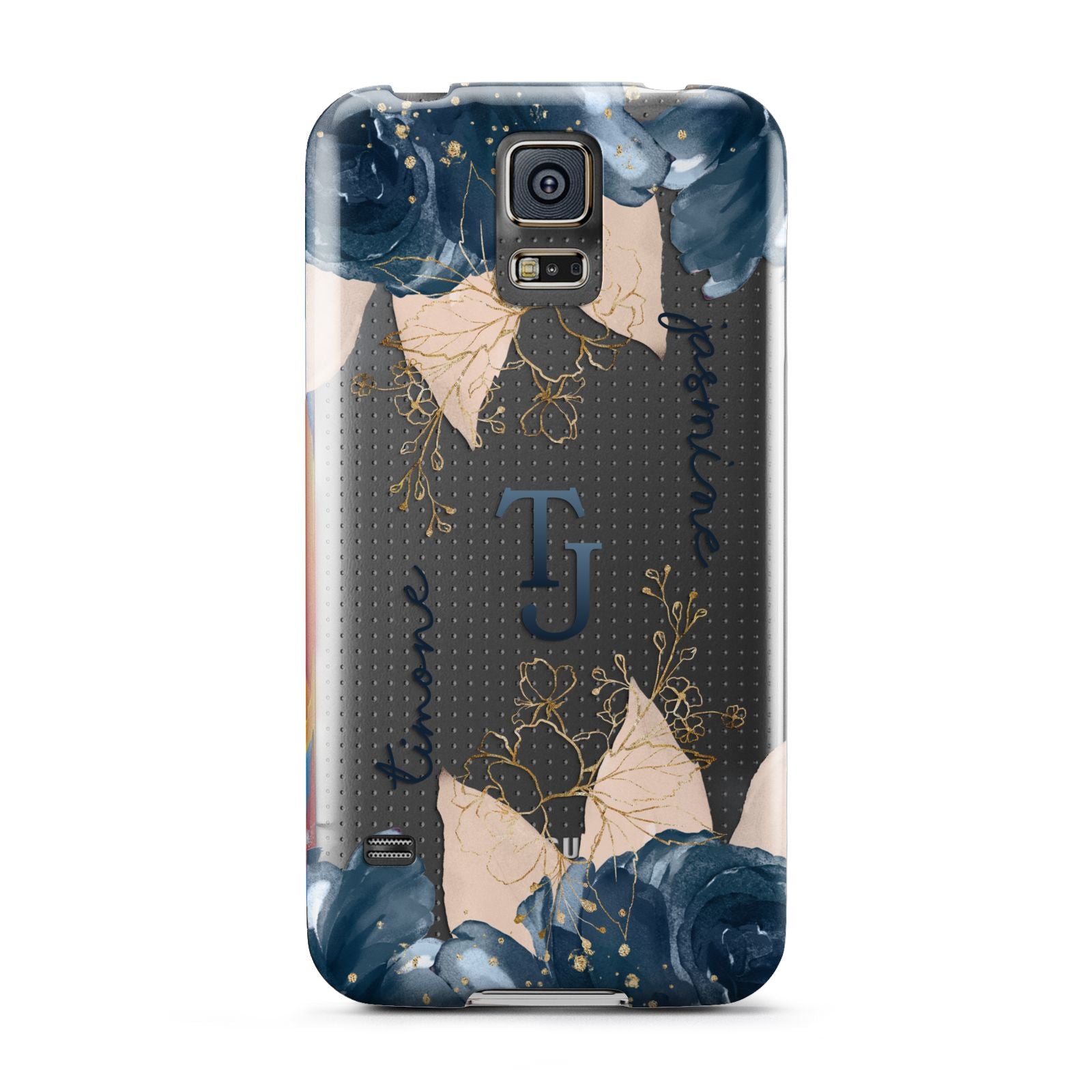 Monogrammed Florals Samsung Galaxy S5 Case