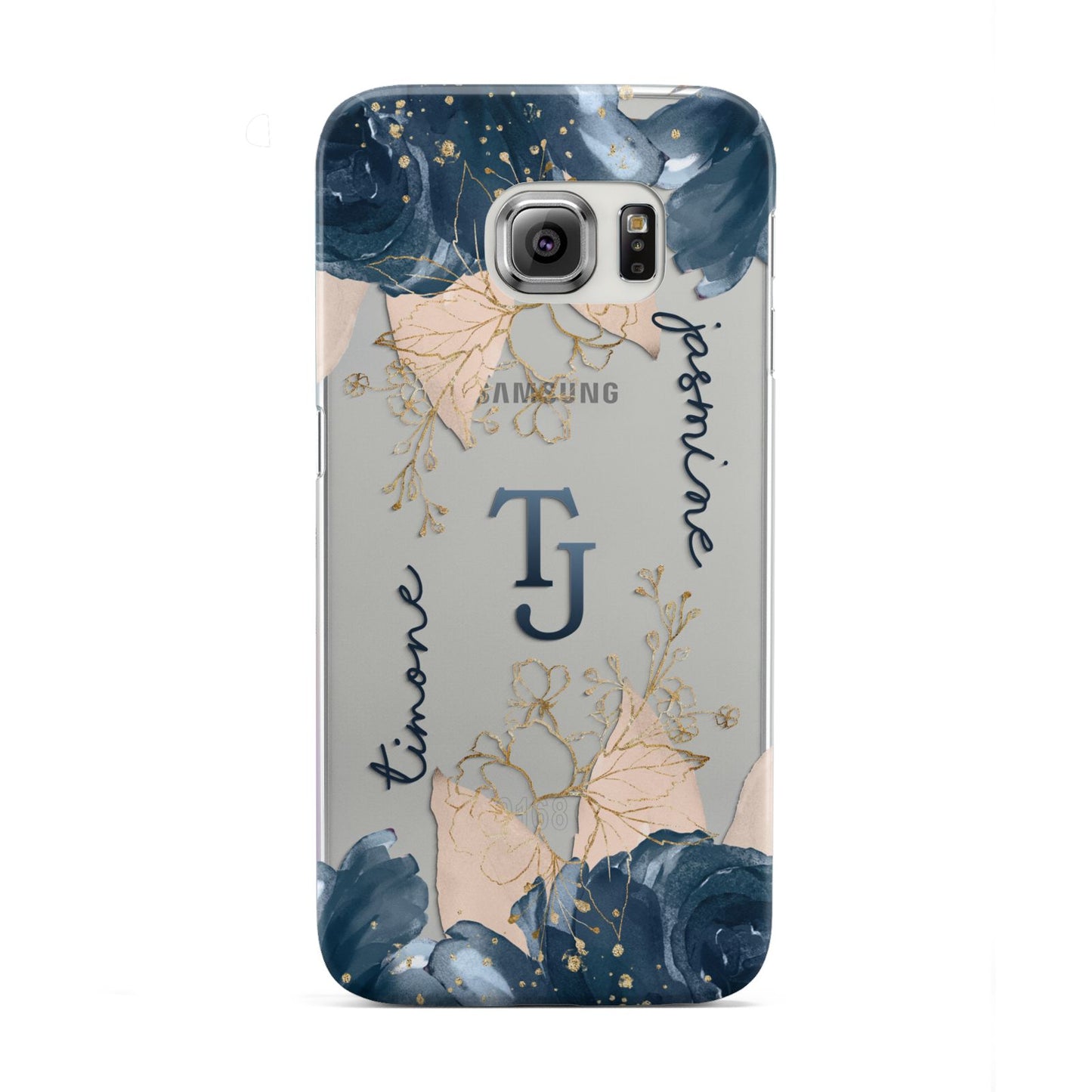 Monogrammed Florals Samsung Galaxy S6 Edge Case