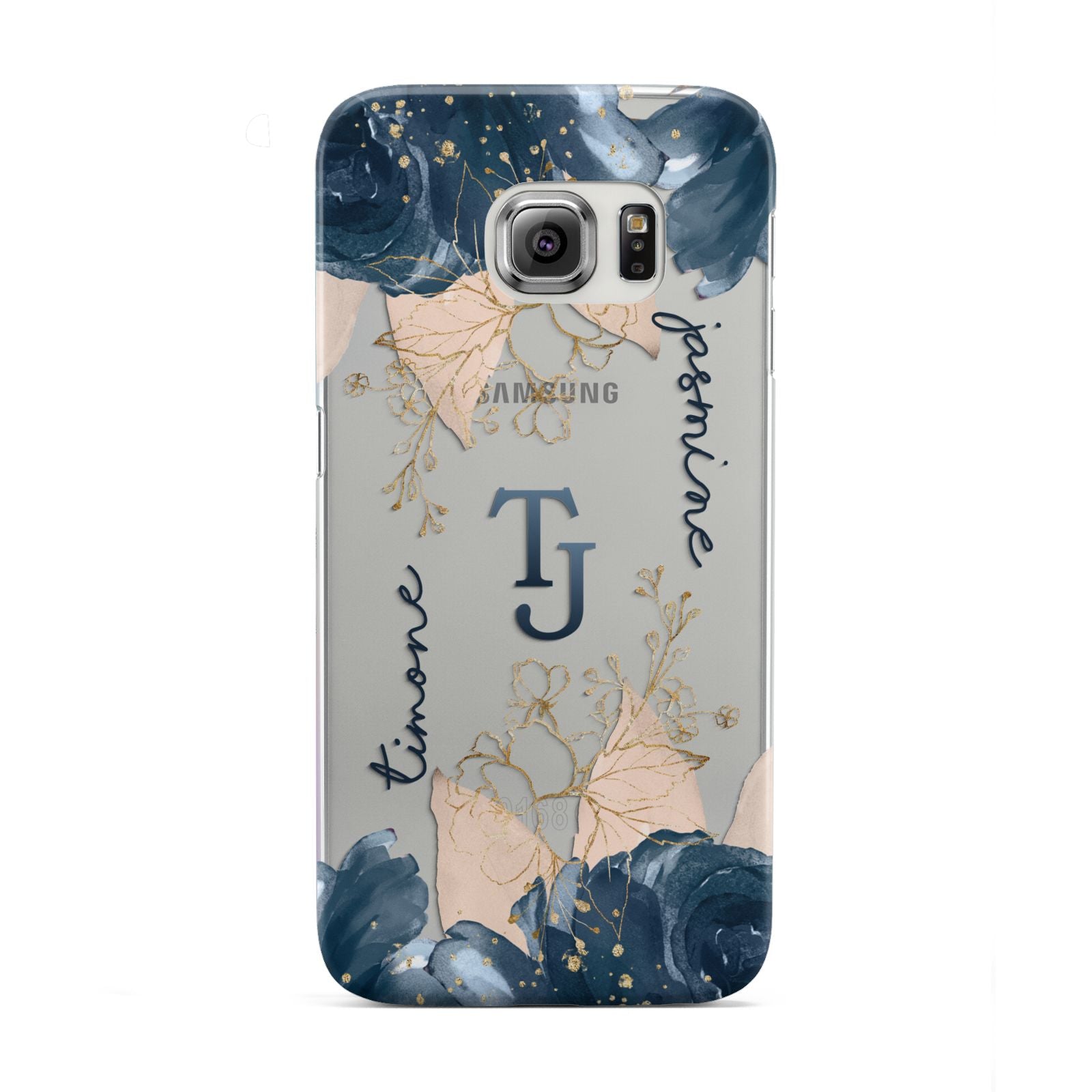 Monogrammed Florals Samsung Galaxy S6 Edge Case