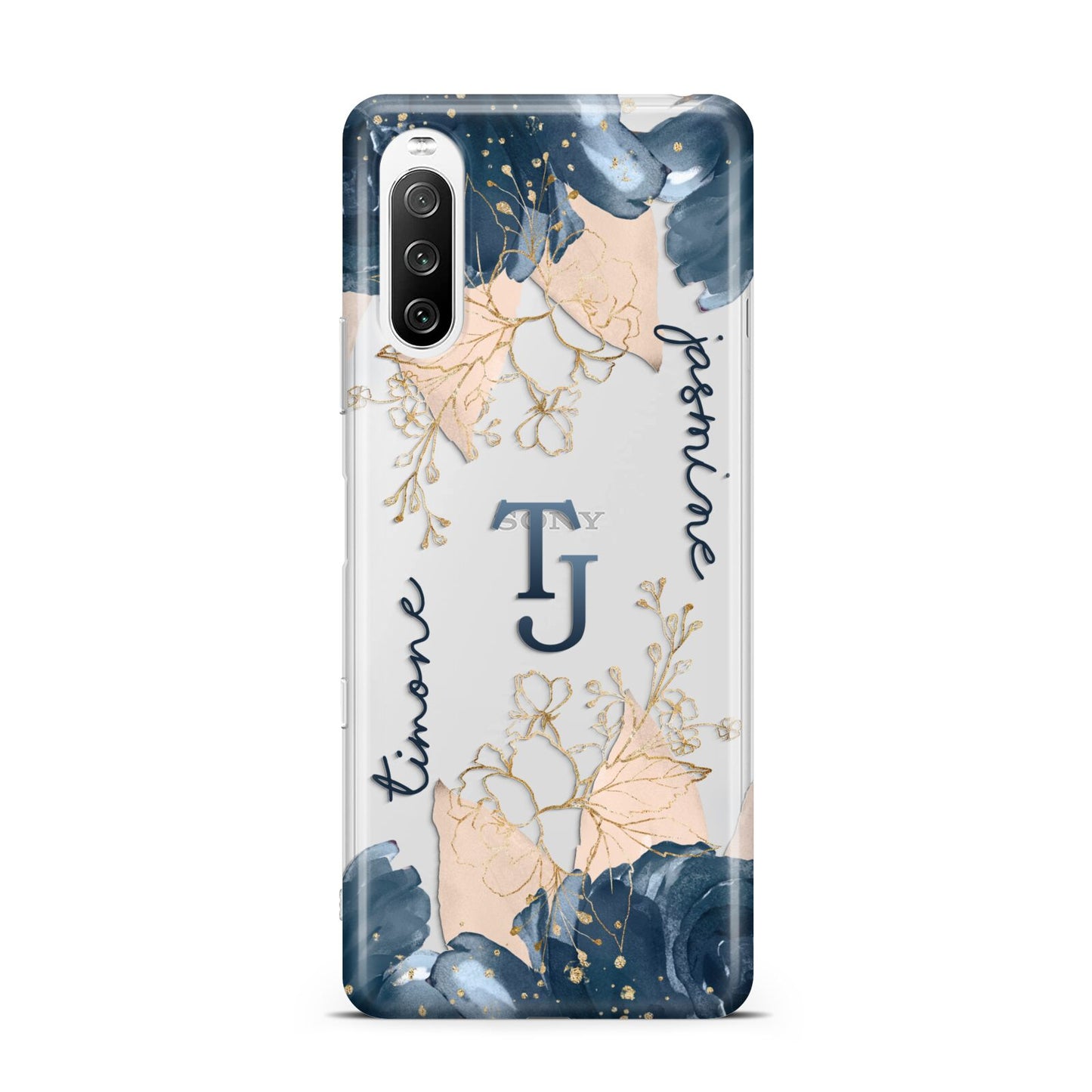 Monogrammed Florals Sony Xperia 10 III Case