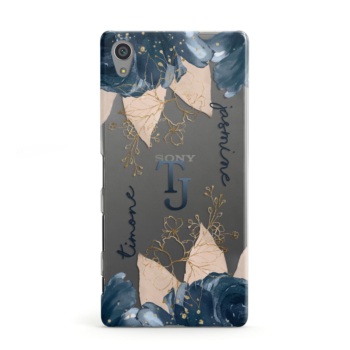Monogrammed Florals Sony Xperia Case