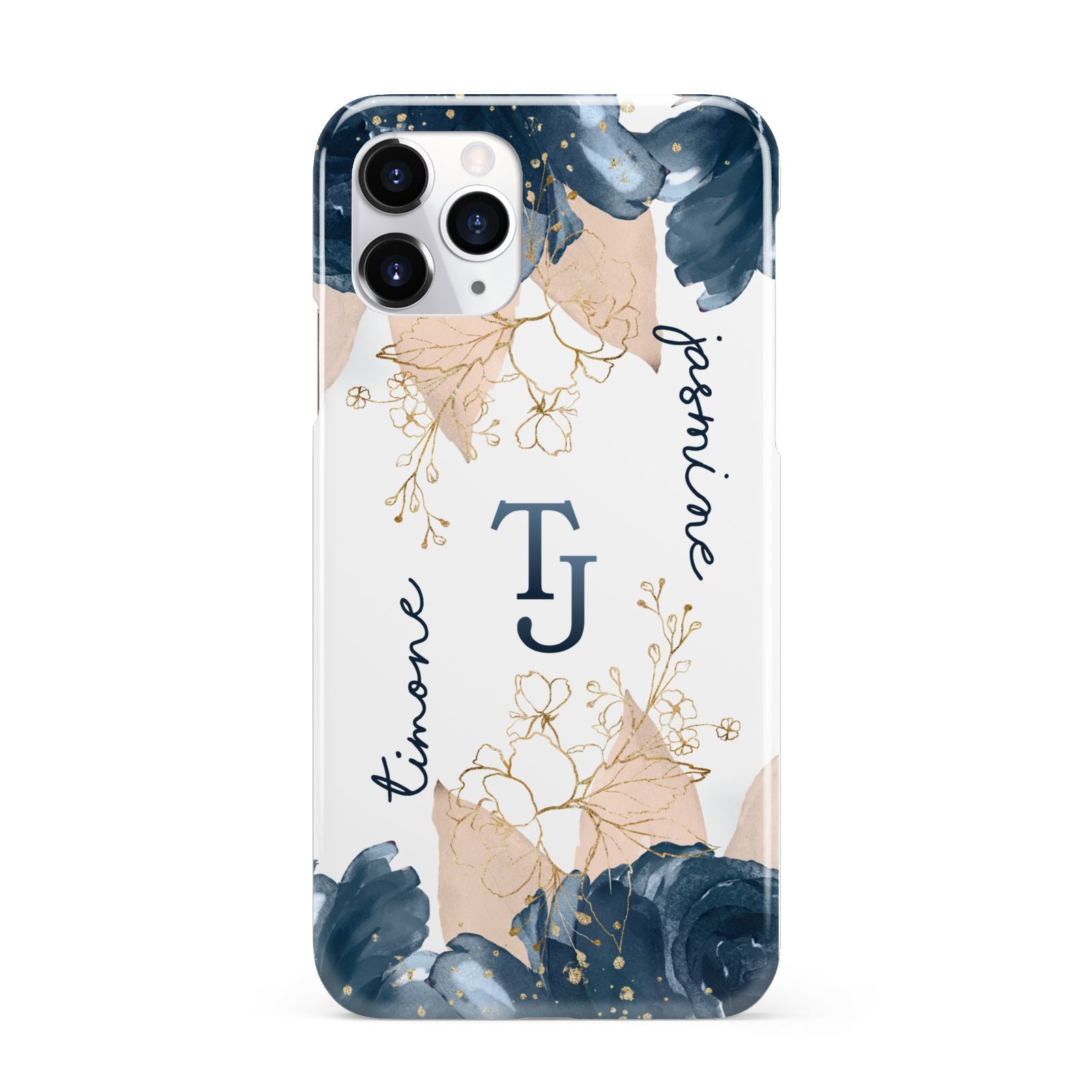 Monogrammed Florals iPhone 11 Pro 3D Snap Case