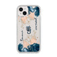 Monogrammed Florals iPhone 14 Plus Clear Tough Case Starlight
