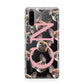 Monogrammed French Bulldog Huawei P30 Phone Case