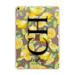 Monogrammed Lemon Fruit Apple iPad Rose Gold Case