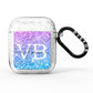 Monogrammed Multi Colour Glitter Name AirPods Glitter Case